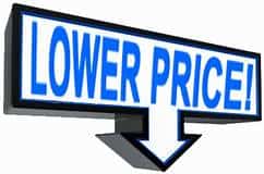 lower price