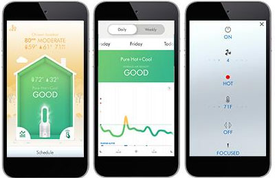 dyson pure hot cool link air purifier app