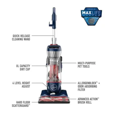 Hoover UH74110 Pet Max Bagless Upright Vacuum Cleaner