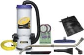 proteam super coachvac hepa commercial backpack vacuum