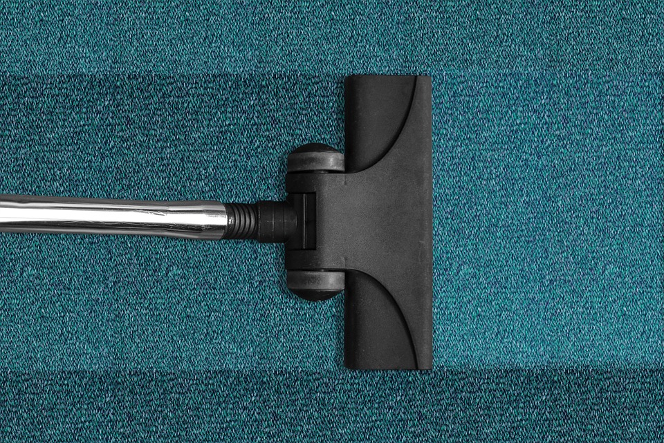 vacuum in a carpet